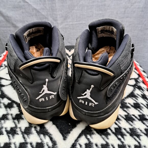 %Nike Air Jordan 6 Rings Mens Size 11 Black Shoes 322992-021 / AJ12 main image 4